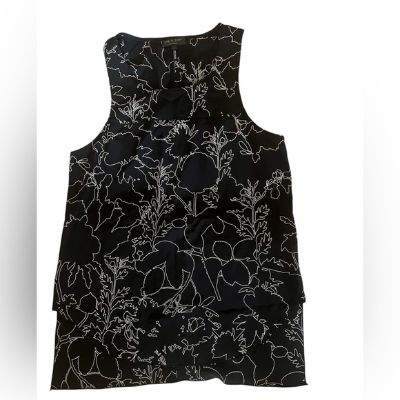 Rag & Bone Black and White Blouse - Picture 5 of 6